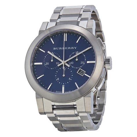 burberry city mens watch bu9363|Burberry Chronograph Blue Dial Stainless Steel Men's Watch .